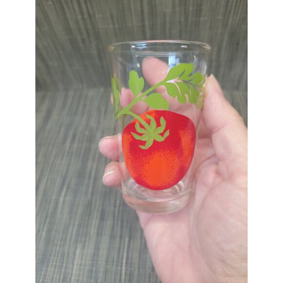6 Vintage Swanky Swig Tomato Juice Glasses, 3-3/4" - Picture 2 of 4